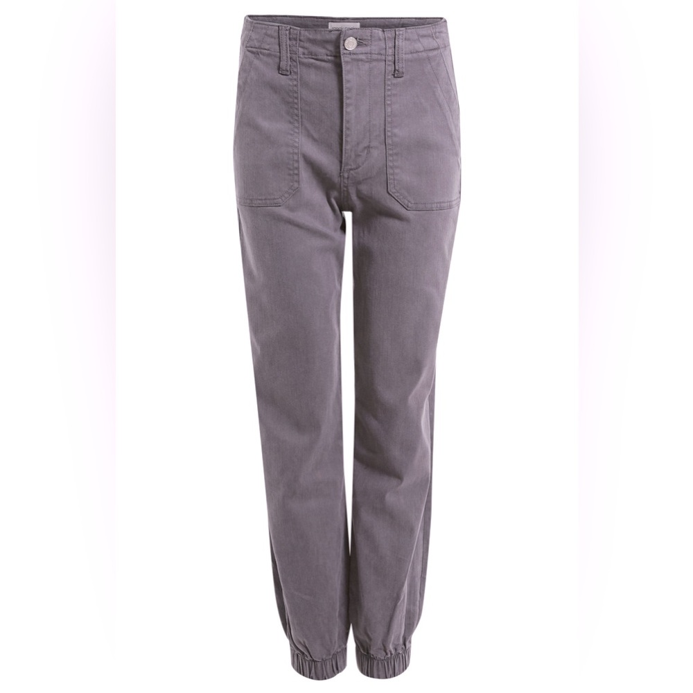 Sneak Peek Light Gray Wash Denim Utility Jogger Jeans